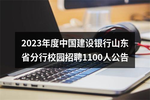 2023年度中国建设银行山东省分行校园招聘1100人公告 图片
